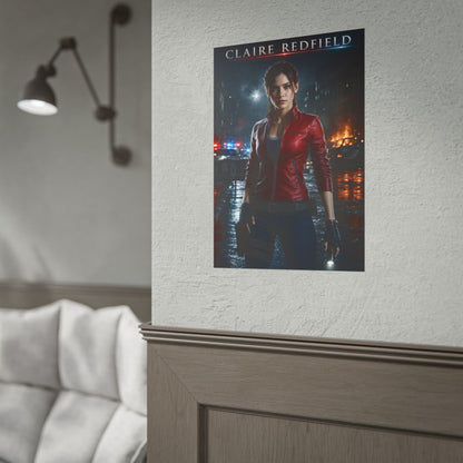 Claire Redfield Resident Evil Collectible Poster Gaming Wall Art