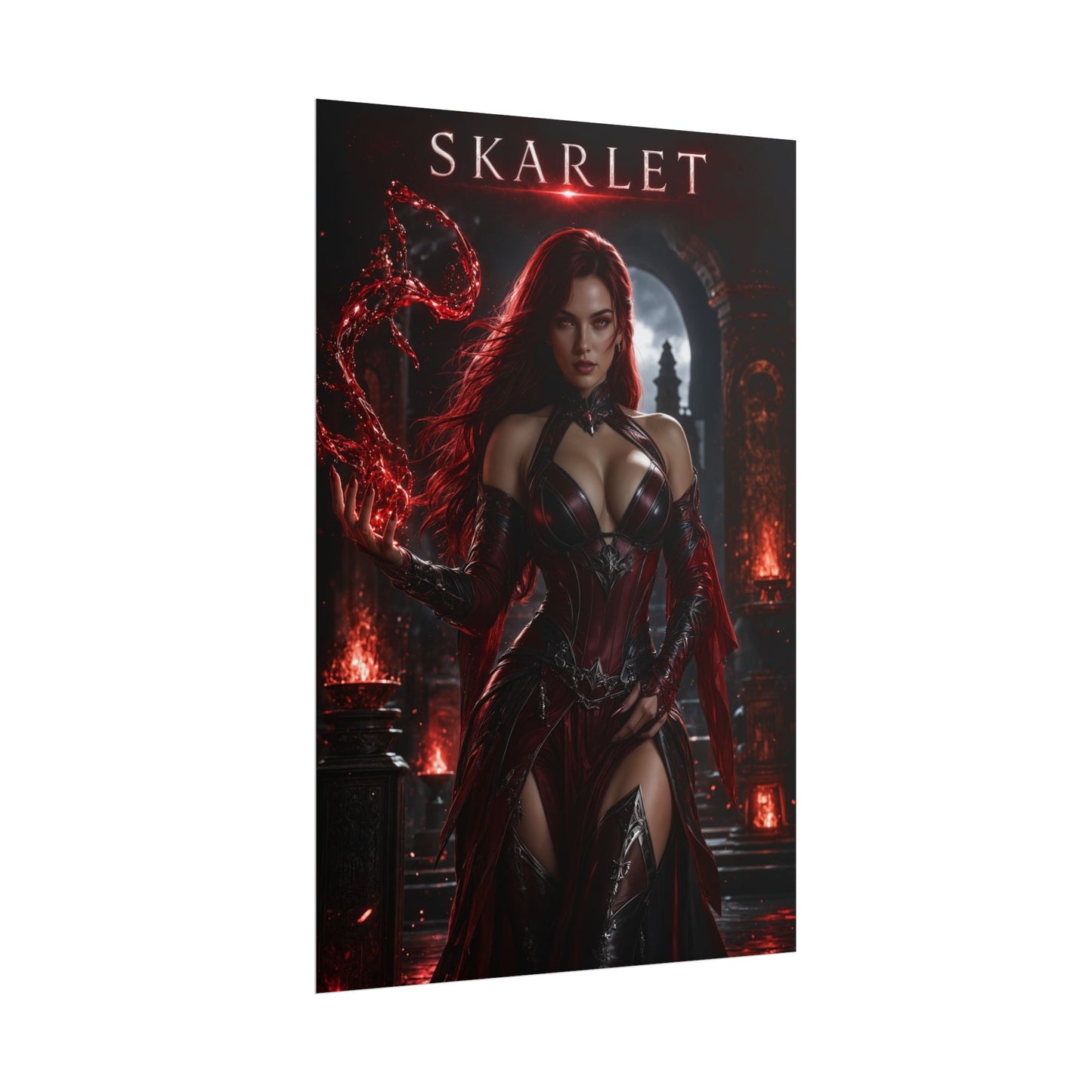 Mortal Kombat Skarlet Poster MK Wall Art Print Decor