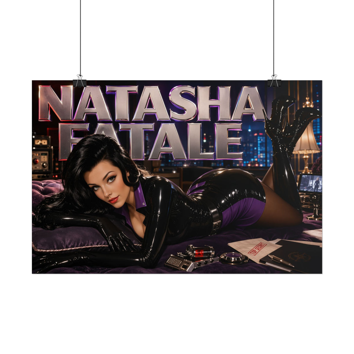 Natasha Fatale The Rocky and Bullwinkle Show Poster Wall Art Character Room Deco