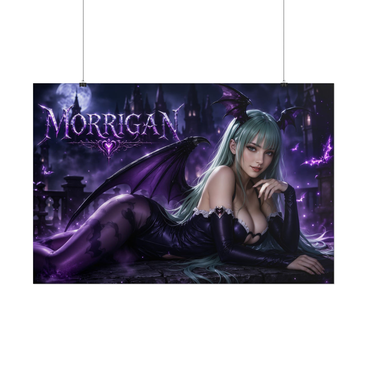 Morrigan Aensland Darkstalkers Poster Wall Art Character Room Decor Collectible