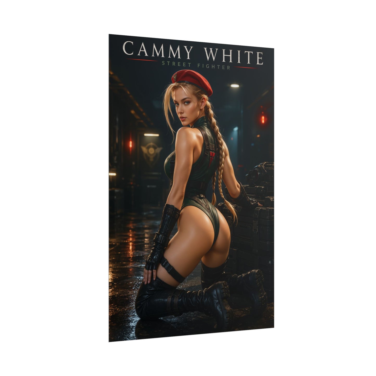 Cammy White Poster, Street Fighter Wall Art, Gaming Print, Pin Up Decor