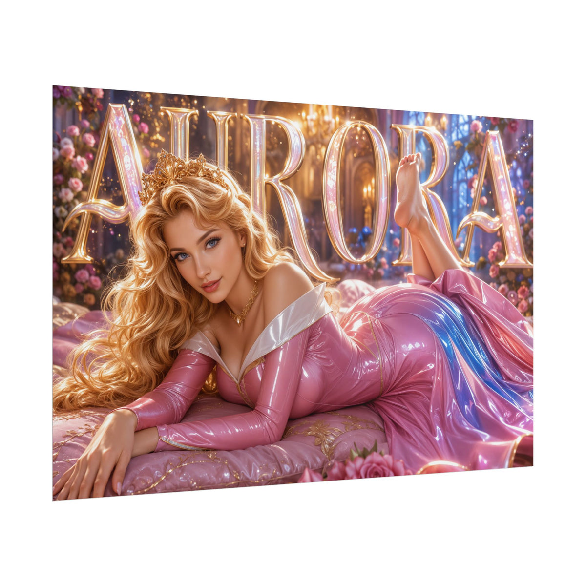 Princess Aurora Sleeping Beauty Poster Fantasy Wall Art Character Room Decor