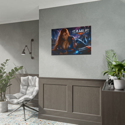 Samus Aran Wall Art Poster PC Gaming Decor Bedroom Collector Print