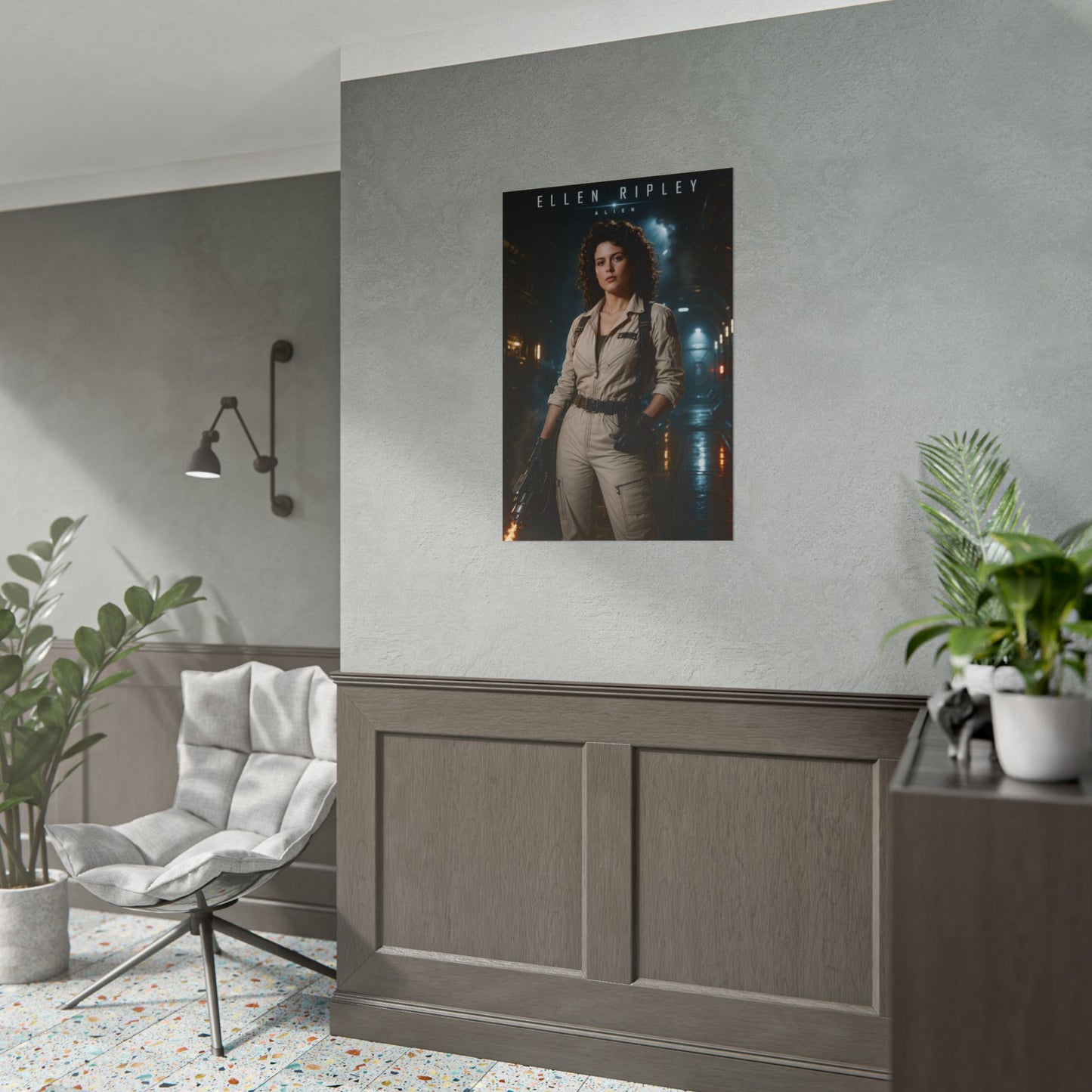 Ellen Ripley Poster, Alien Movie Wall Art, Sci Fi Poster, Gamer Decor