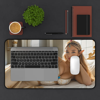 Килимок для столу принцеси, килимок для миші з фентезійною дівчиною, елегантний ігровий стіл