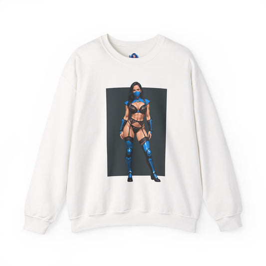 Kitana Mortal Kombat Sweatshirt, Edenian Warrior Rundhalsausschnitt, Gemütliche Gaming-Streetwear für Sammler