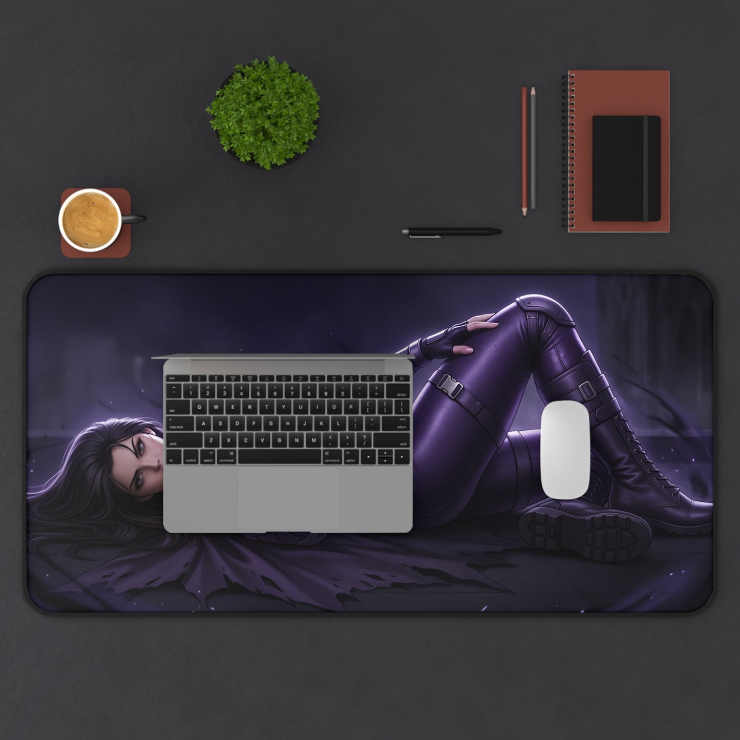 DC Comics Mouse Pad, Huntress Desk Mat, Gamer Room Decor