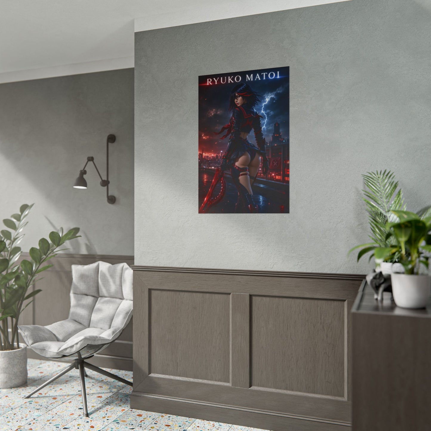 Ryuko Matoi Poster, Kill la Kill Wall Art, Anime Poster, Room Decor