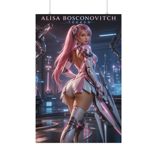 Tekken Alisa Bosconovitch Wall Art Print Character Anime Poster for Fans