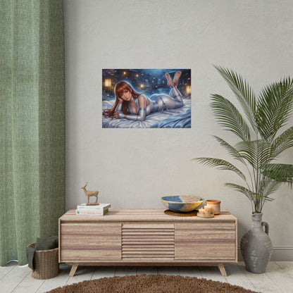 Kasumi Poster, Gaming Wall Art, Ninja Anime Print, Room Decor