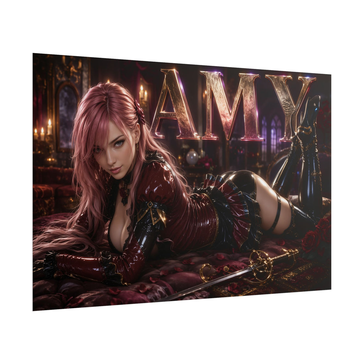Amy Sorel Soulcalibur Poster Gaming Wall Art Gamer Room Decor Collectible Print