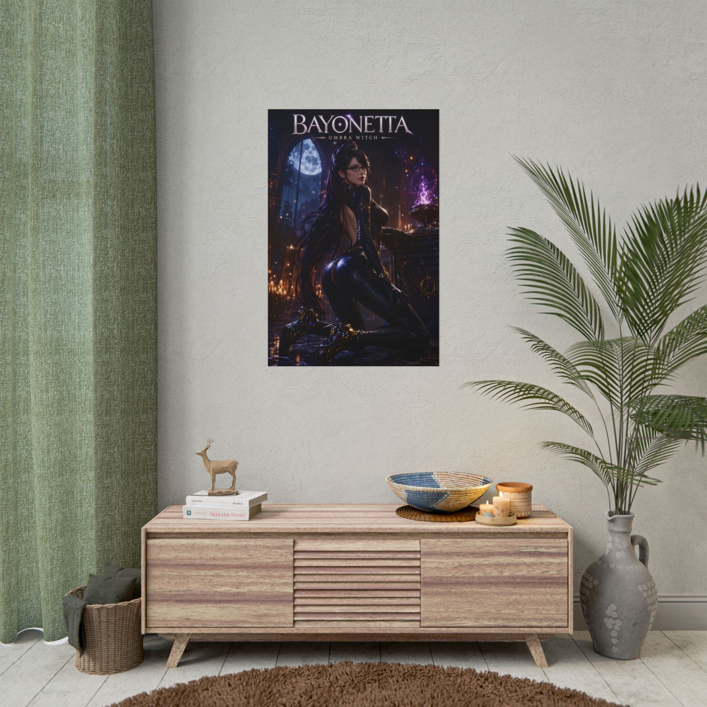 Bayonetta Poster, Gaming Wall Art, Fantasy Print, Gamer Decor