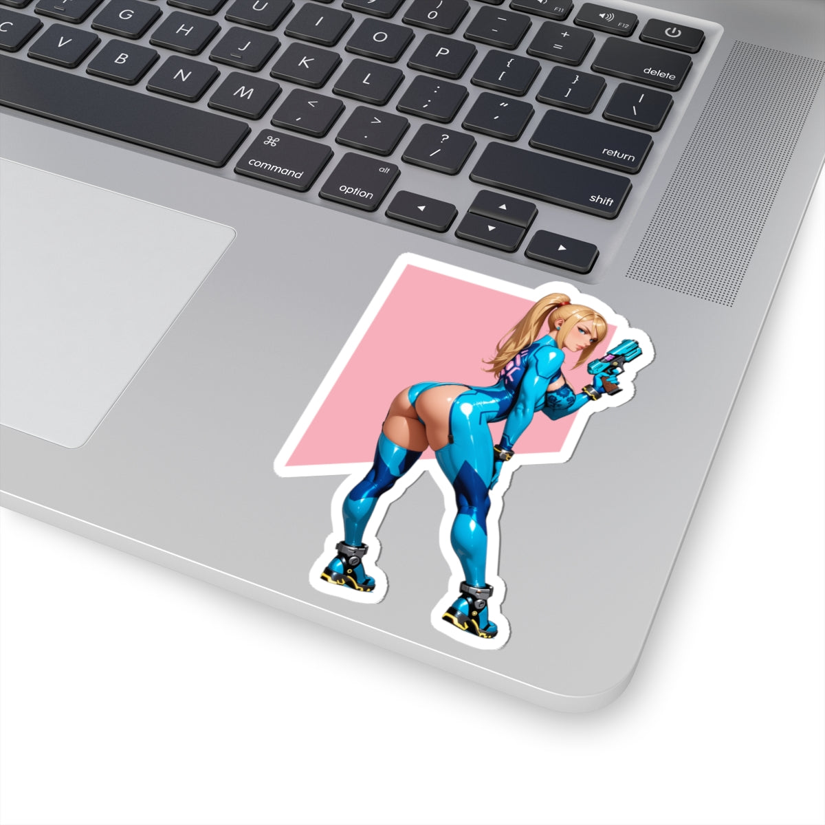 Samus Aran Aufkleber – Galaktischer Krieger Vinylaufkleber für Laptops und den Innenbereich