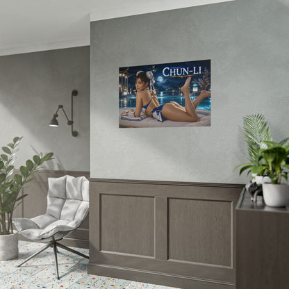 Chun Li Poster Gaming Room Wall Decor Character Art Collector Gift