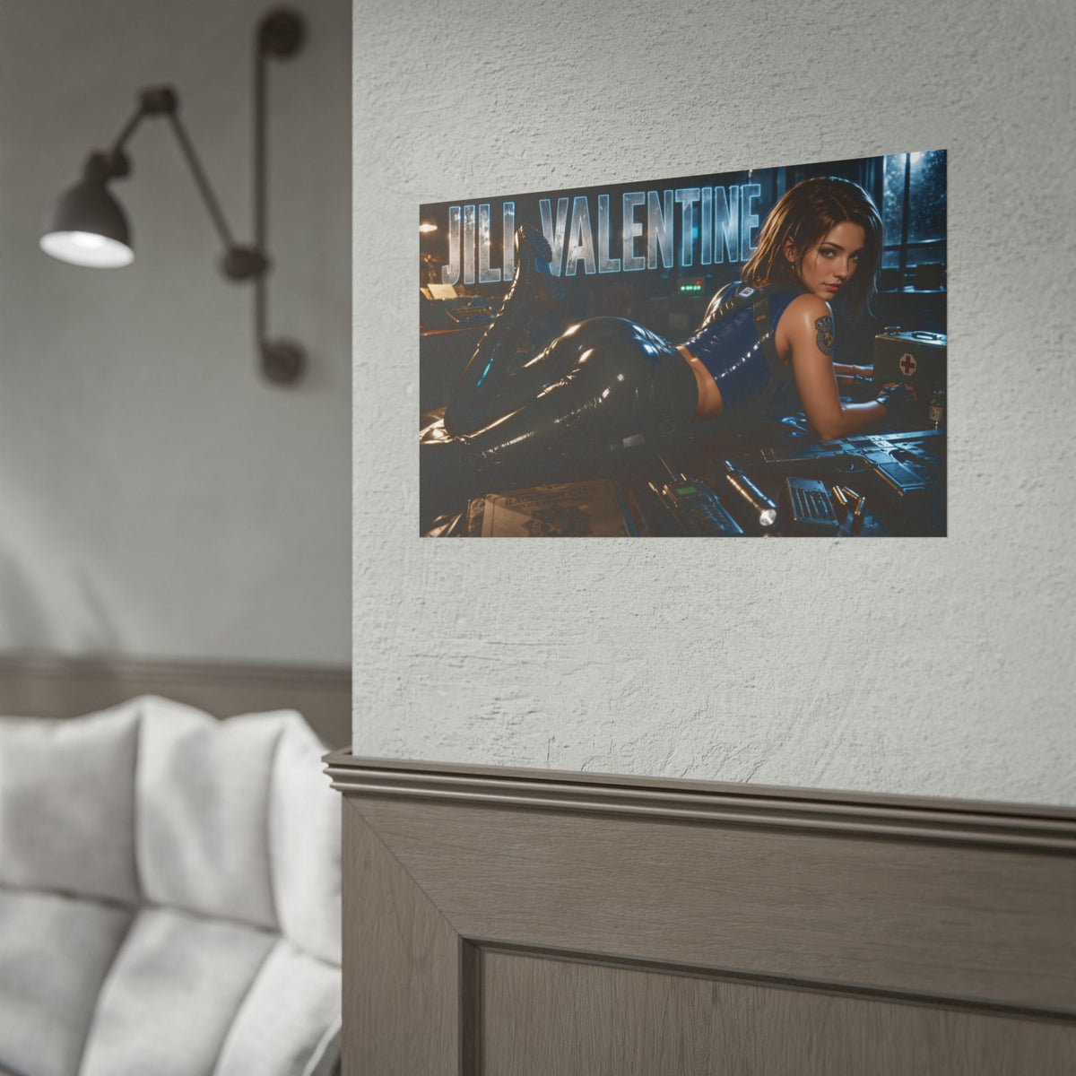 Gaming Wall Art Jill Valentine Poster Game Room Decor Gamer Gift Print