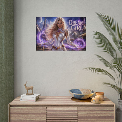 Dream Girl Wall Art Poster Comic Room Decor Collectible Character Print