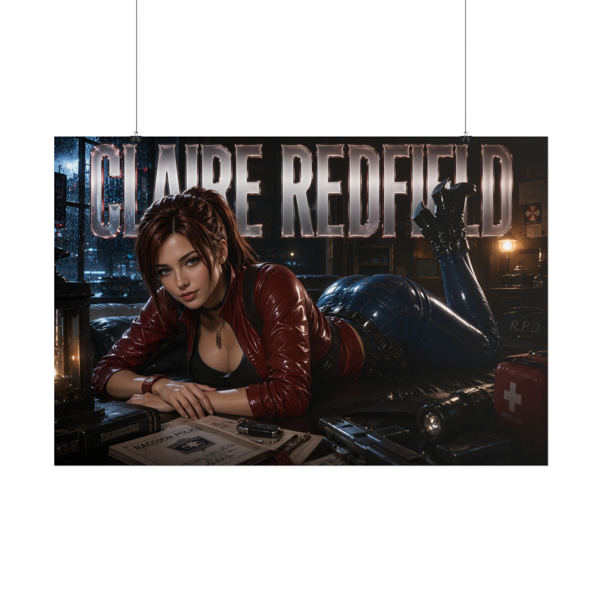 Claire Redfield Resident Evil Poster Gaming Wall Art Gamer Room Decor Art Print