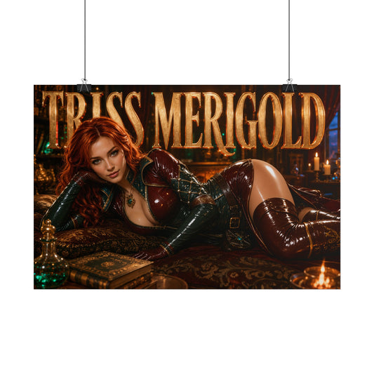 Triss Merigold The Witcher Wall Art Poster Gaming Decor Collectible Gamer Gift