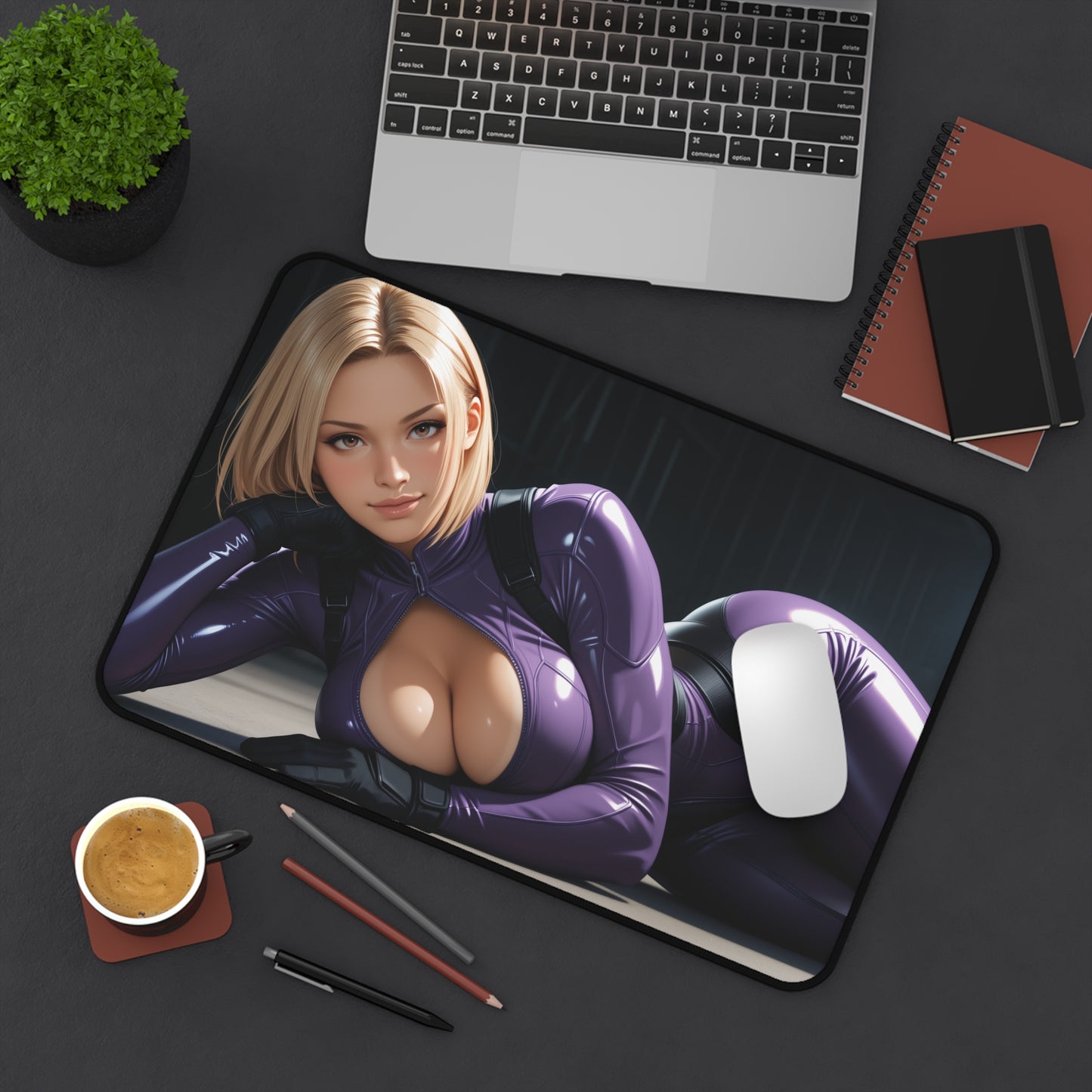 Nina Williams Desk Mat, Tekken Heroine Mouse Pad, Fighter Girl Gaming Desk Setup