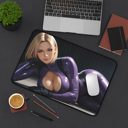 Nina Williams Desk Mat, Tekken Heroine Mouse Pad, Fighter Girl Gaming Desk Setup
