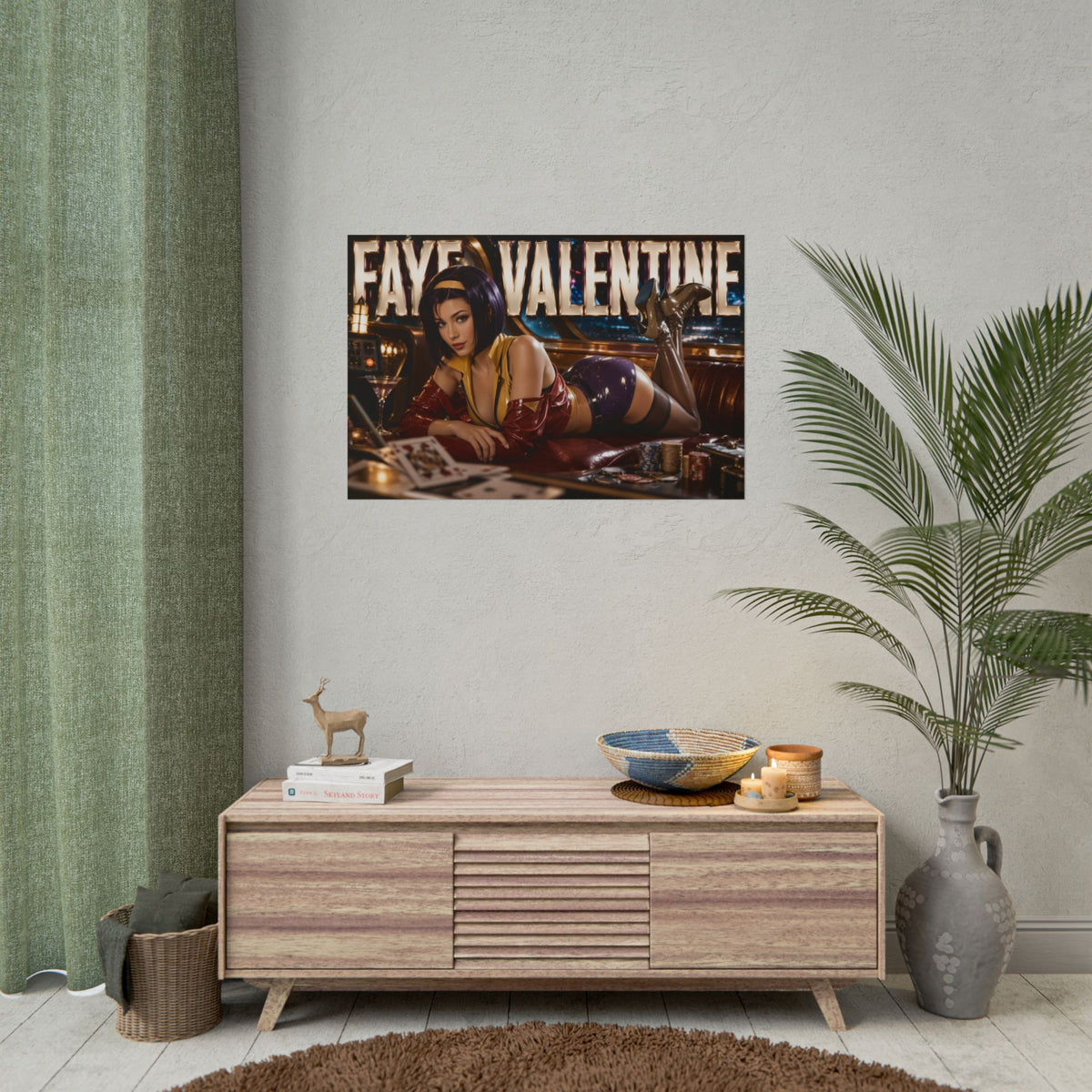 Anime Room Decor Faye Valentine Cowboy Bebop Poster Wall Art Character Print