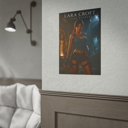 Lara Croft Poster, Tomb Raider Wall Art, Gaming Poster, Room Decor