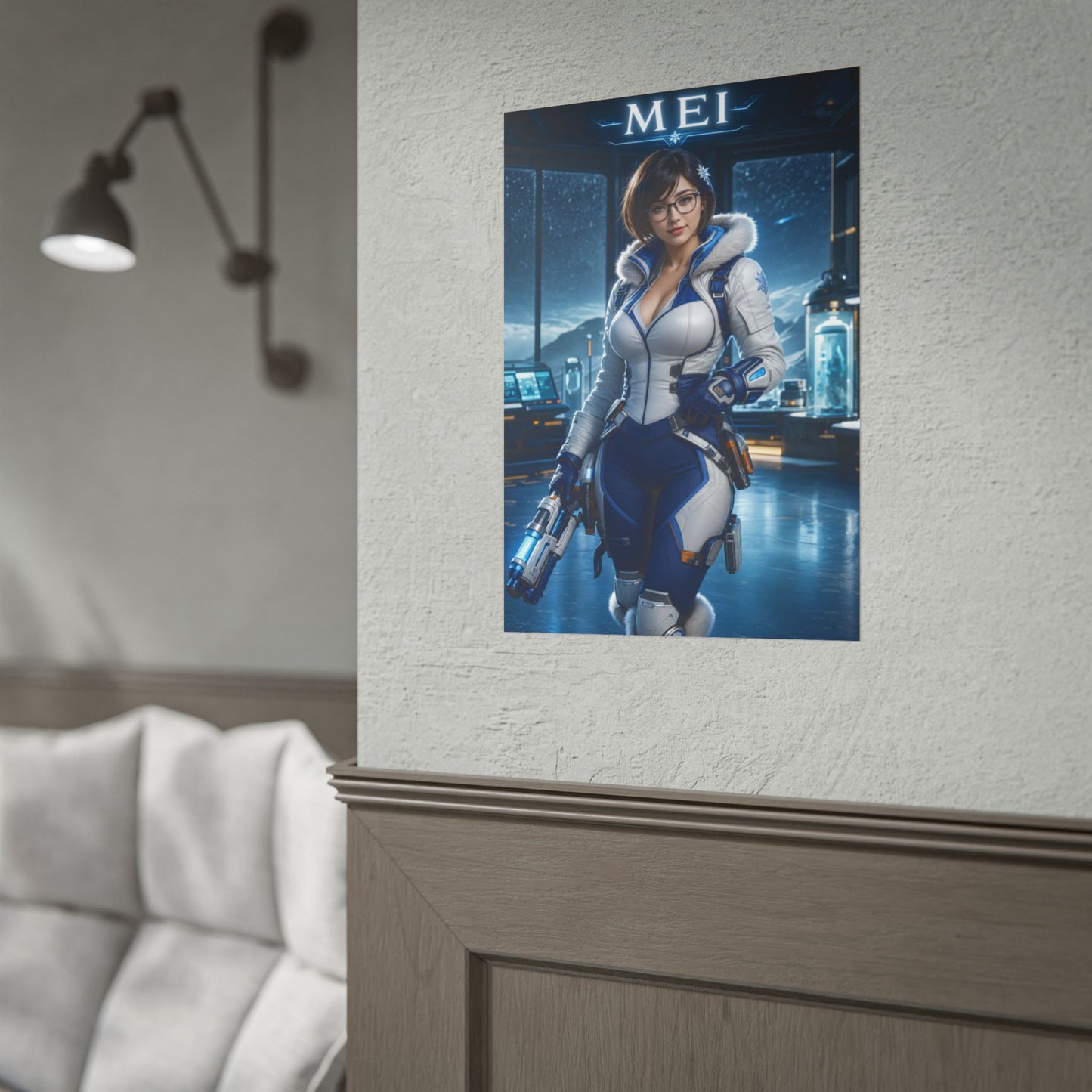 Overwatch Mei Poster Blizzard Game Wall Art Print Decor