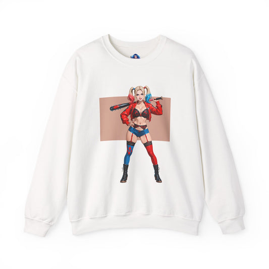 Harley Quinn Sweatshirt, DC Comics Rundhalsausschnitt, auffällige Fanbekleidung für Fans und Sammler