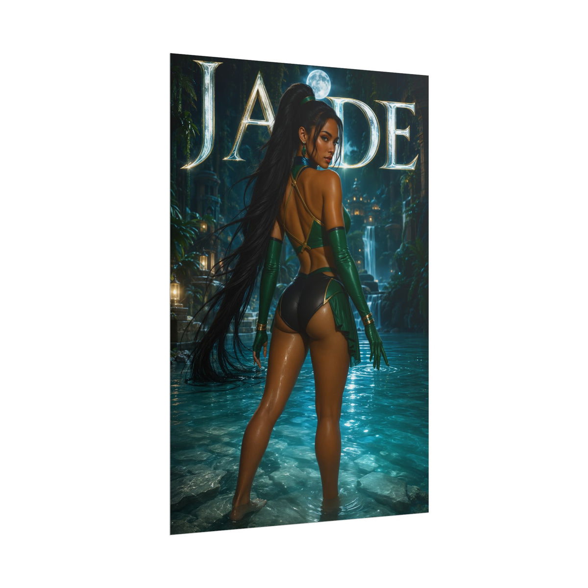 Jade Mortal Kombat Poster PC Gaming Wall Decor Bedroom Art Collector Gift