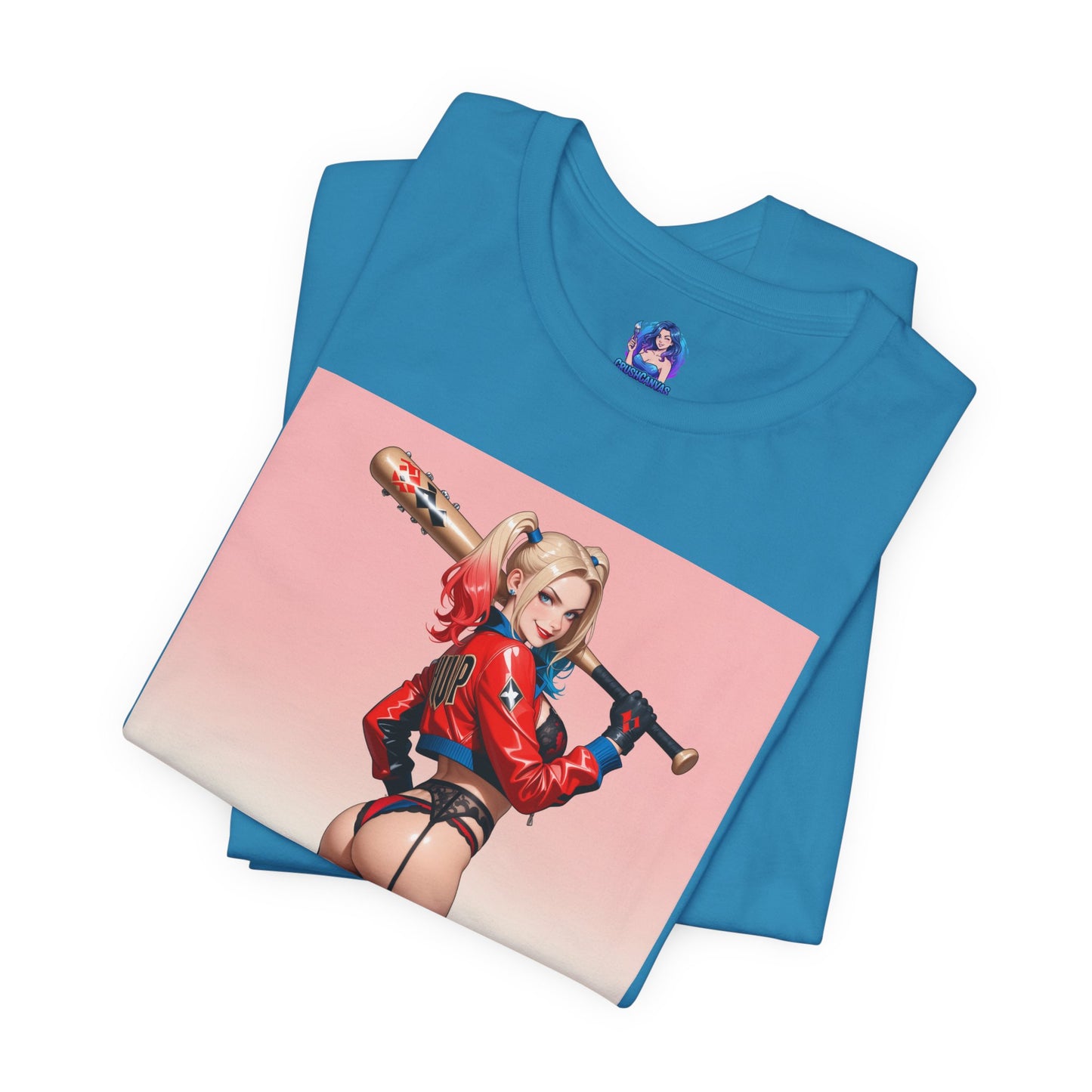 Harley Quinn T-Shirt | DC Comics Waifu-Shirt für Gamer &amp; Fans | Sexy Clown-Girl-Shirt