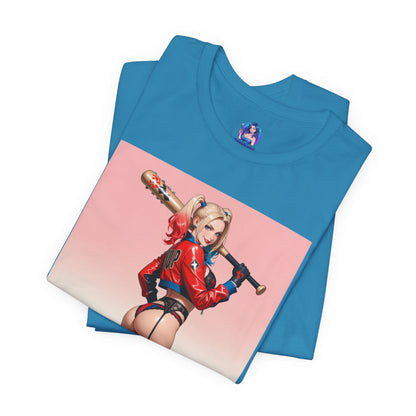 Harley Quinn T-Shirt | DC Comics Waifu-Shirt für Gamer &amp; Fans | Sexy Clown-Girl-Shirt