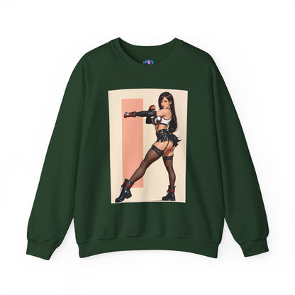 Толстовка Tifa Lockhart, FF7 Heroine Crewneck, вуличний одяг для колекціонерів у ігровому стилі