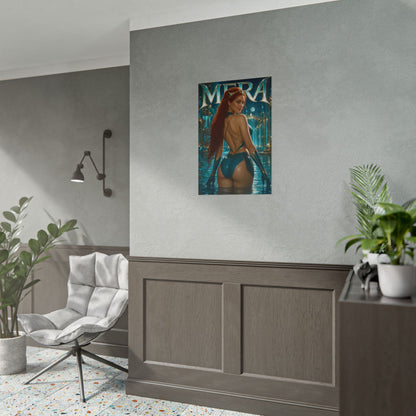 Mera Character Poster Comic Style Wall Decor Bedroom Collector Gift