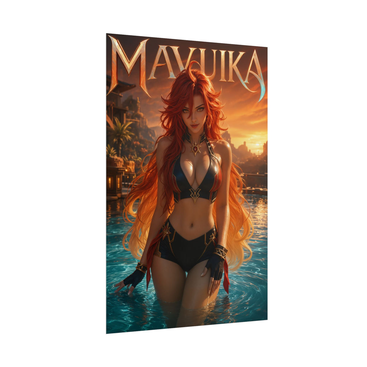Mavuika Genshin Impact Poster Anime Wall Art Manga Style Bedroom Room Decor