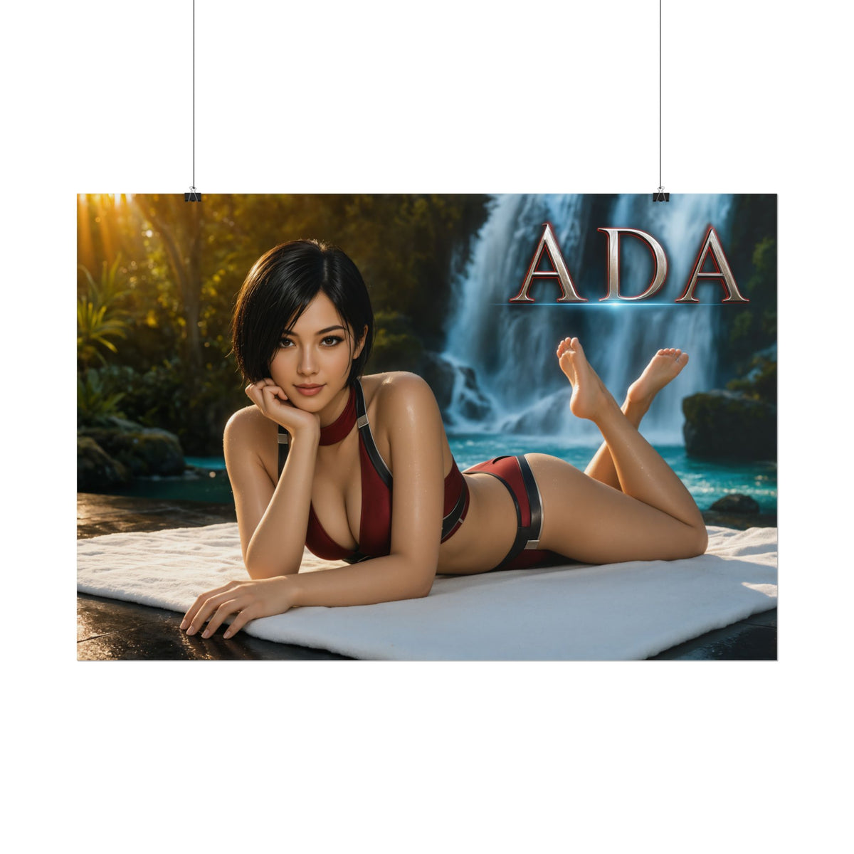 Ada Wong Gaming Poster Wall Art Gamer Room Decor Collectible Print
