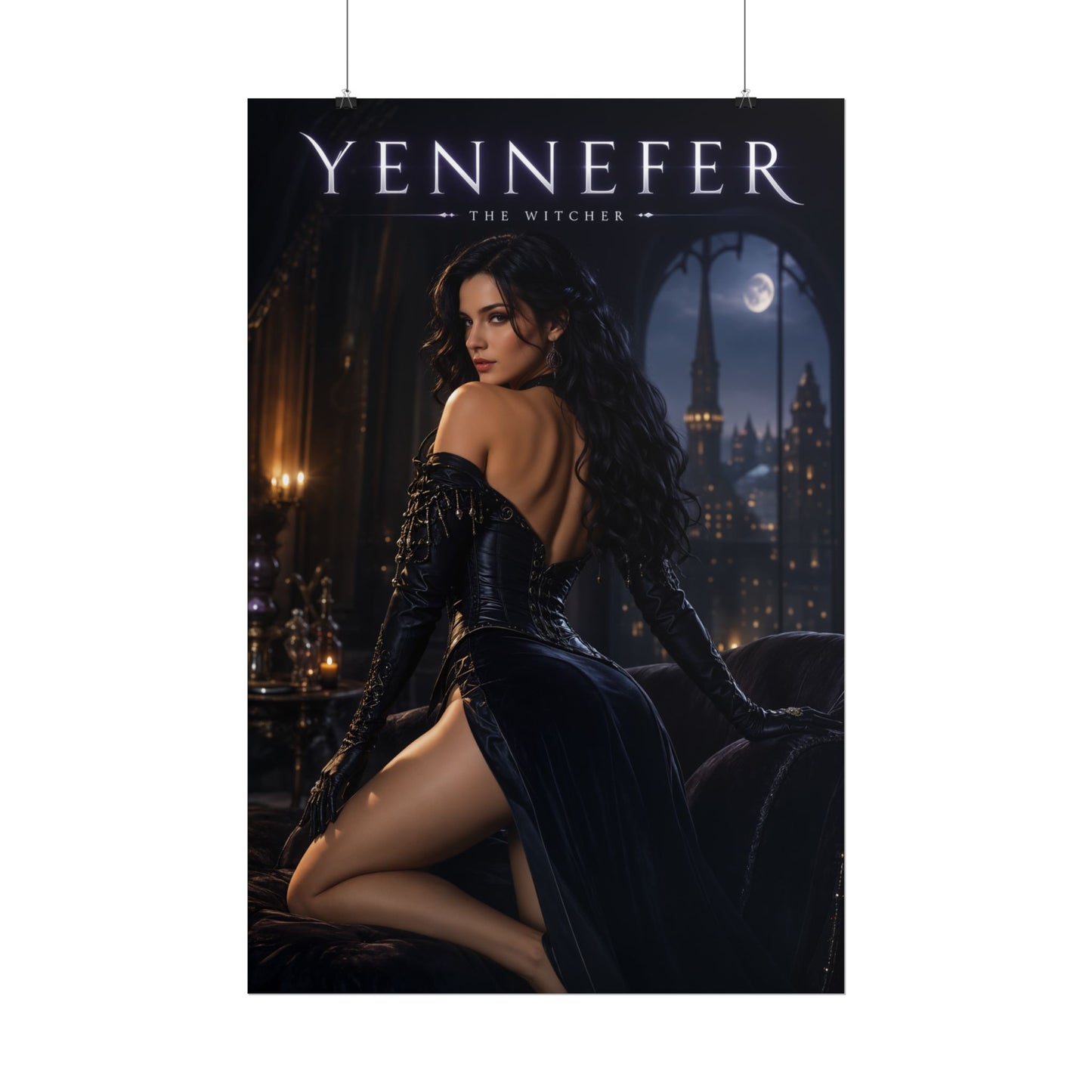 Yennefer Poster, The Witcher Wall Art, Fantasy Art Print, Room Decor