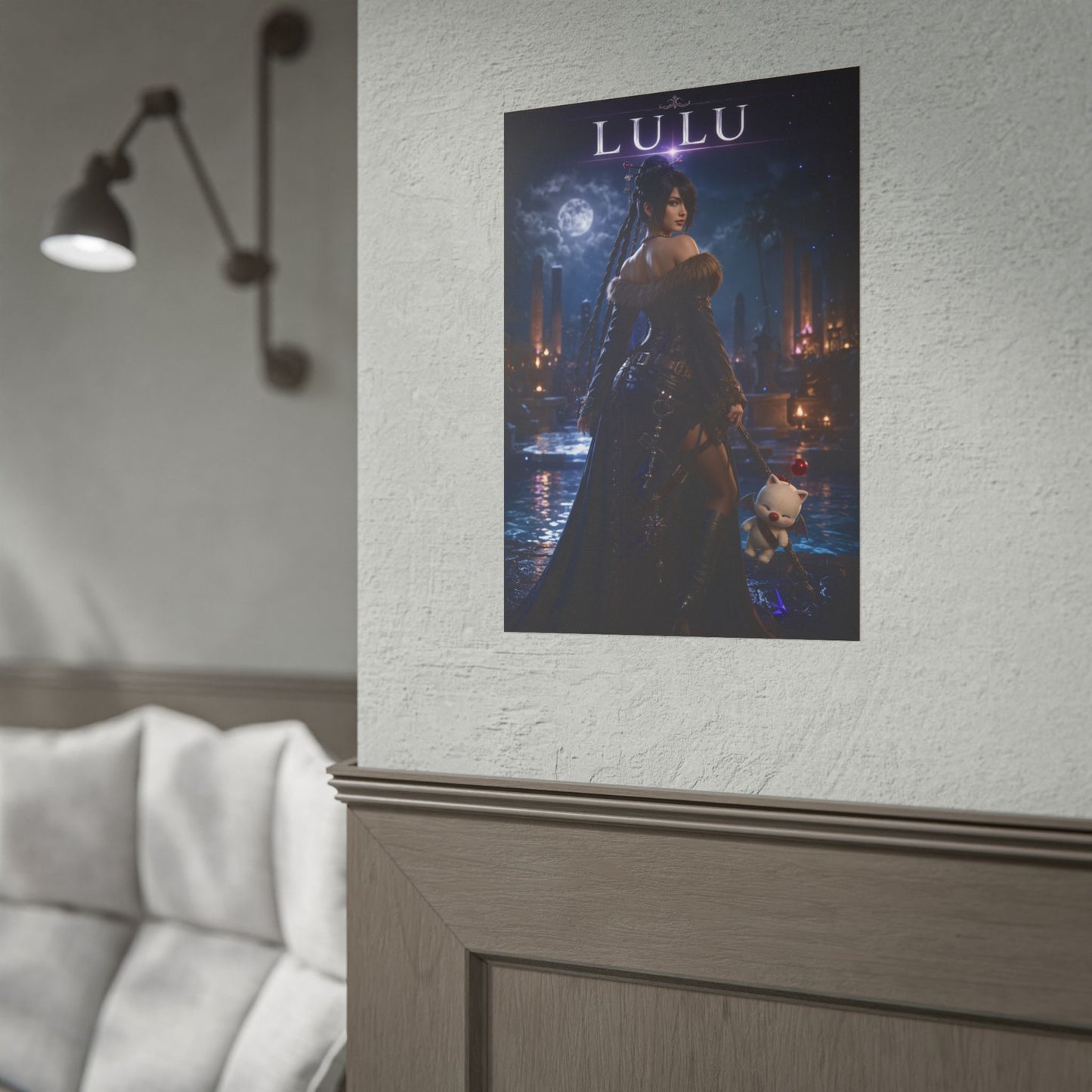 Lulu Final Fantasy Poster, FFX Wall Art, Fantasy Print, Gamer Decor