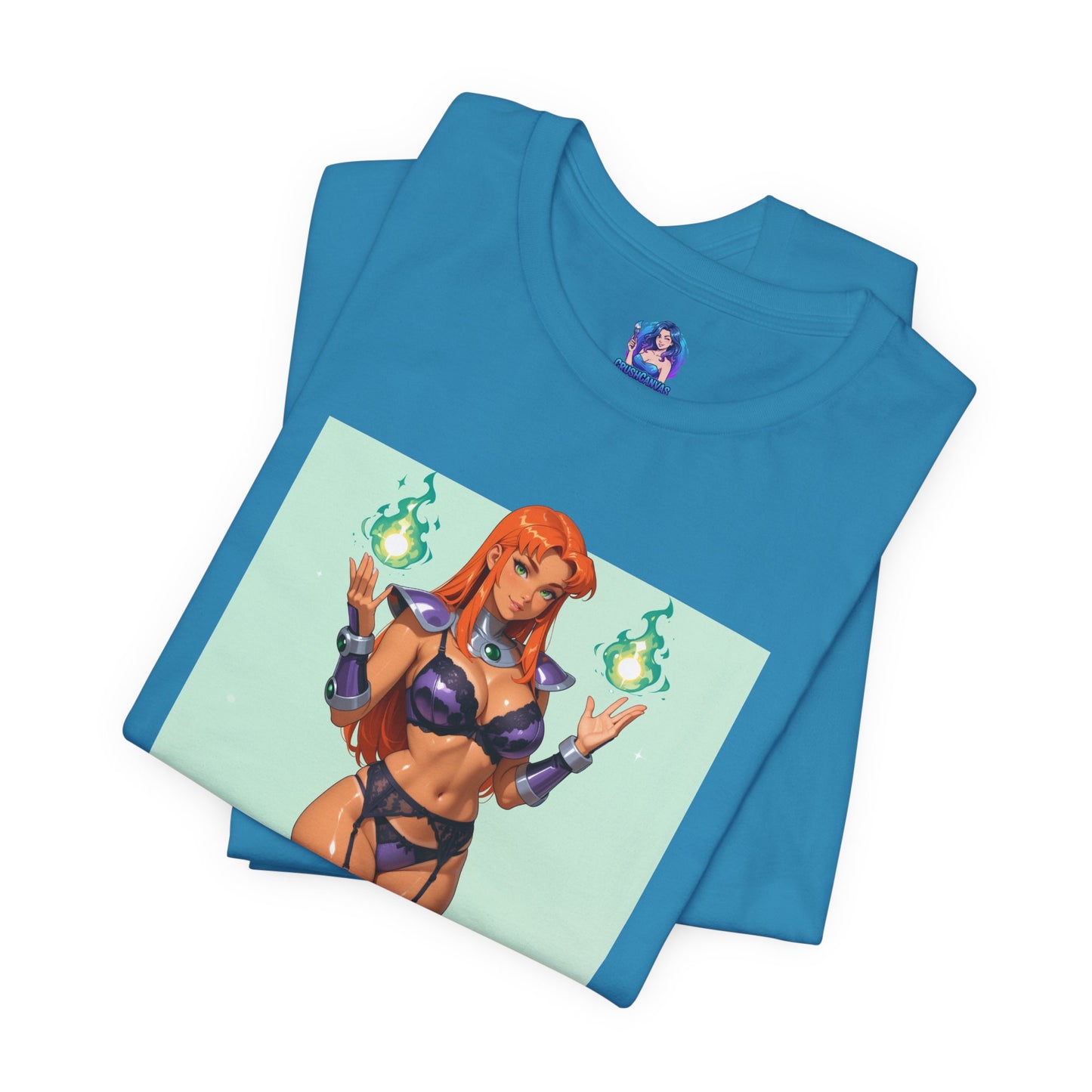 Starfire-T-Shirt | DC-Heldin-Shirt für Gamer &amp; Anime-Fans | Cosmic Waifu-Shirt