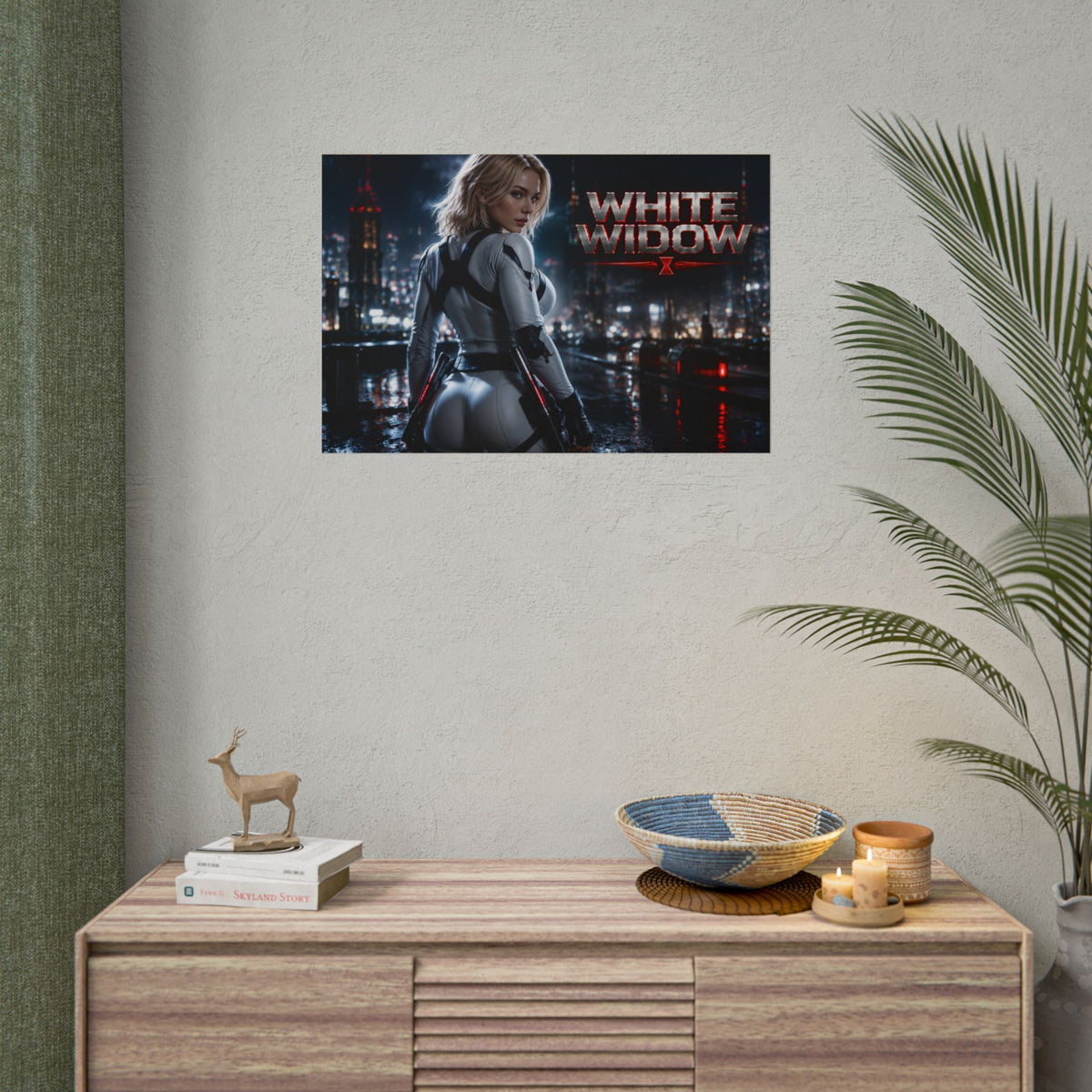 White Widow Comic Poster Character Wall Art Collector Room Decor Art Print