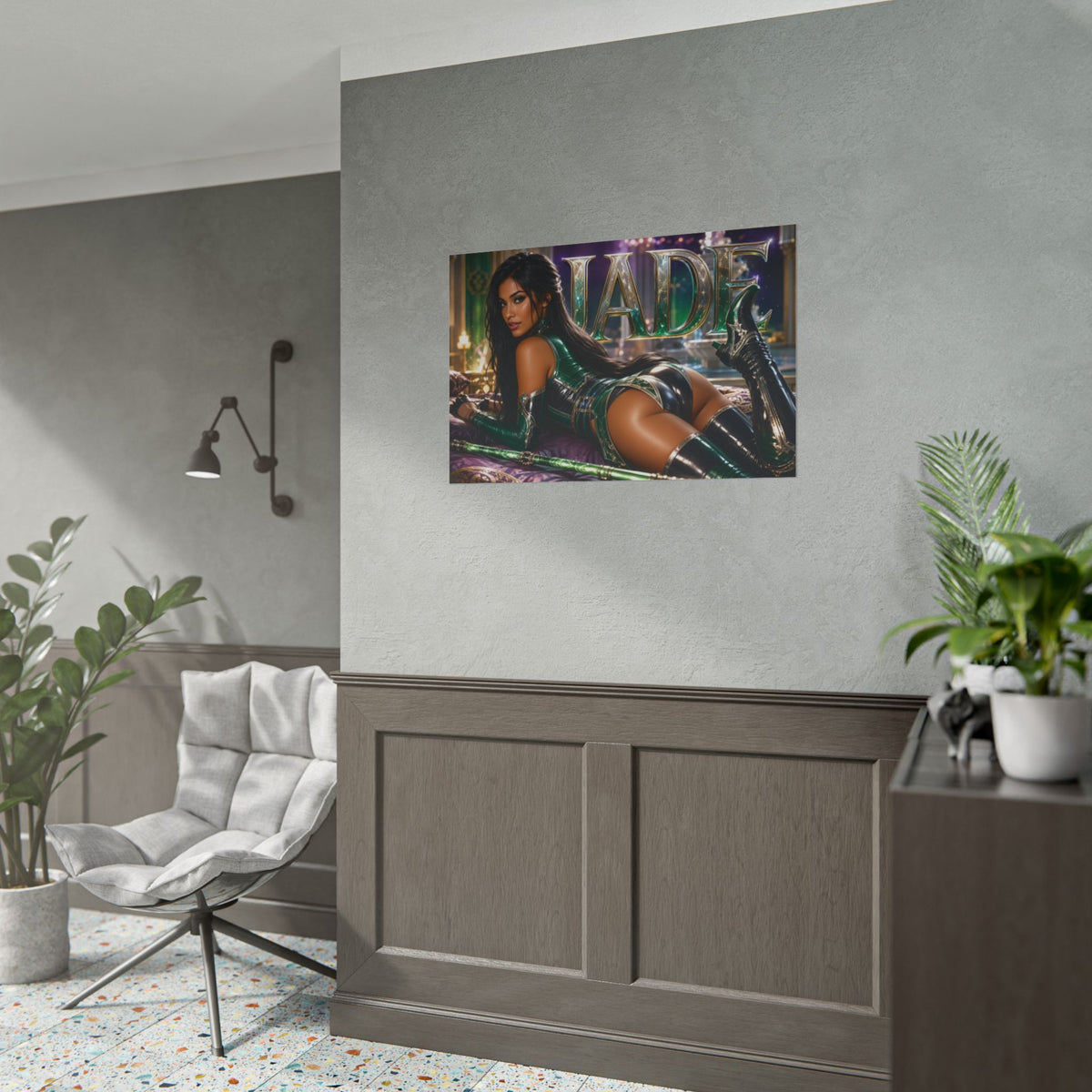 Gaming Wall Art Jade Mortal Kombat Poster Game Room Decor Gamer Gift Print