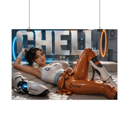 Chell Character Poster Portal Gamer Room Wall Art Collectible Decor