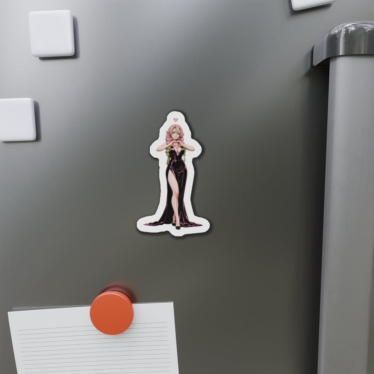 Mitsuri Kanroji Magnet – Demon Slayer Anime Girl Fridge Magnet, Cute Decor