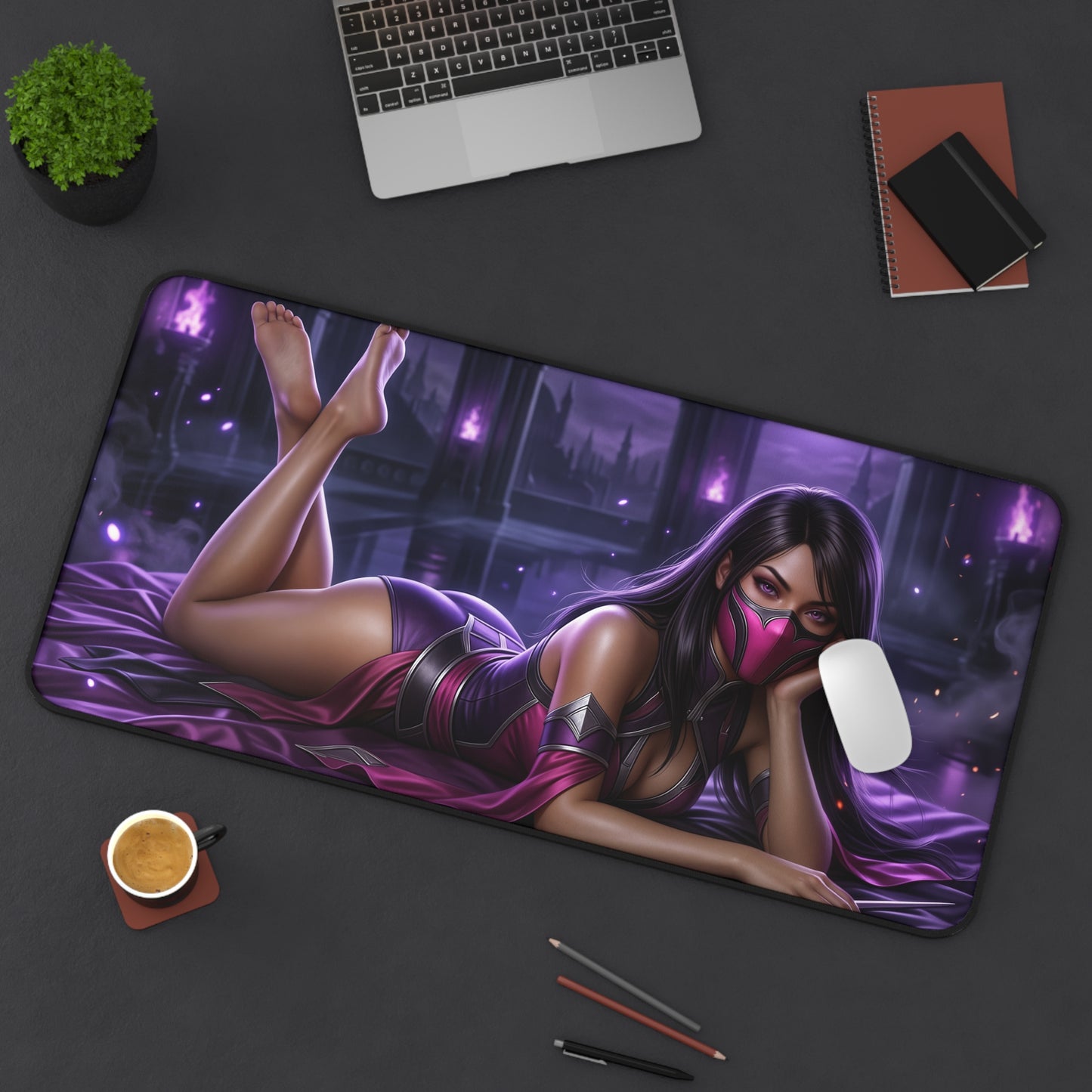 Mortal Kombat Mouse Pad, Mileena Desk Mat, Gamer Gift XXL