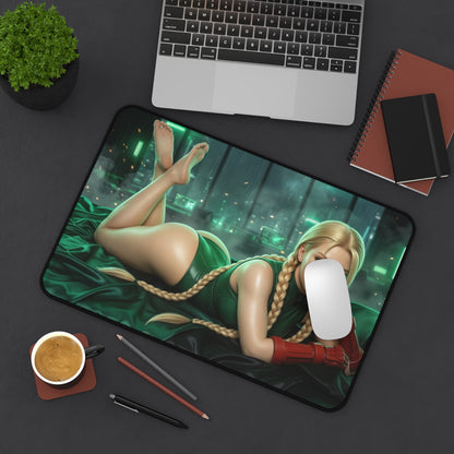 Street Fighter Mouse Pad, Cammy Desk Mat, Gamer Gift XXL