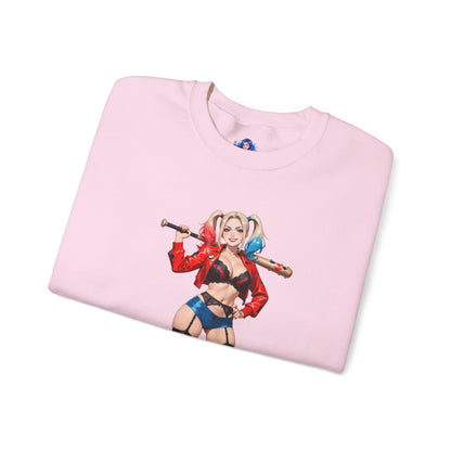 Толстовка з Харлі Квінн, одяг з високим вирізом "Готем", вуличний одяг у стилі коміксів для фанатів