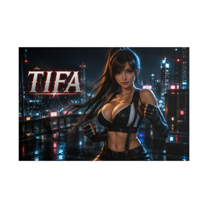 Game Room Decor Tifa Lockhart Poster Character Wall Art Gamer Gift