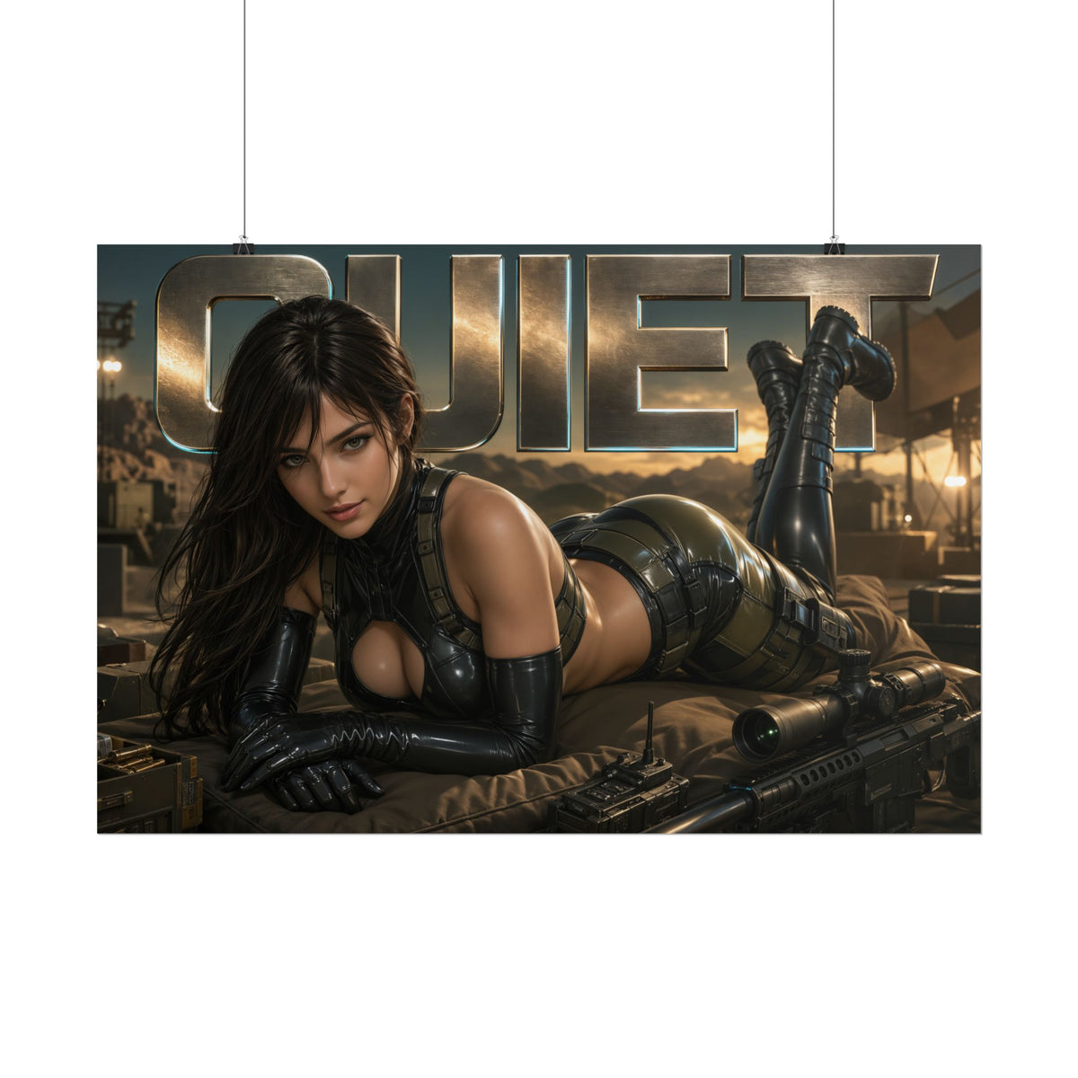 Quiet Metal Gear Poster Gaming Wall Art Gamer Room Decor Collectible Print