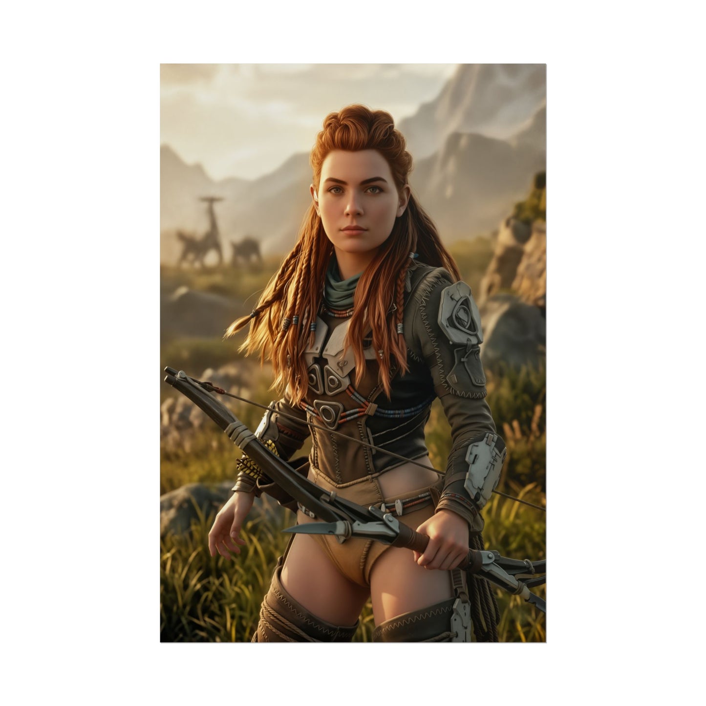 Aloy Poster Horizon Zero Dawn Wandbild Druck Gaming Deko