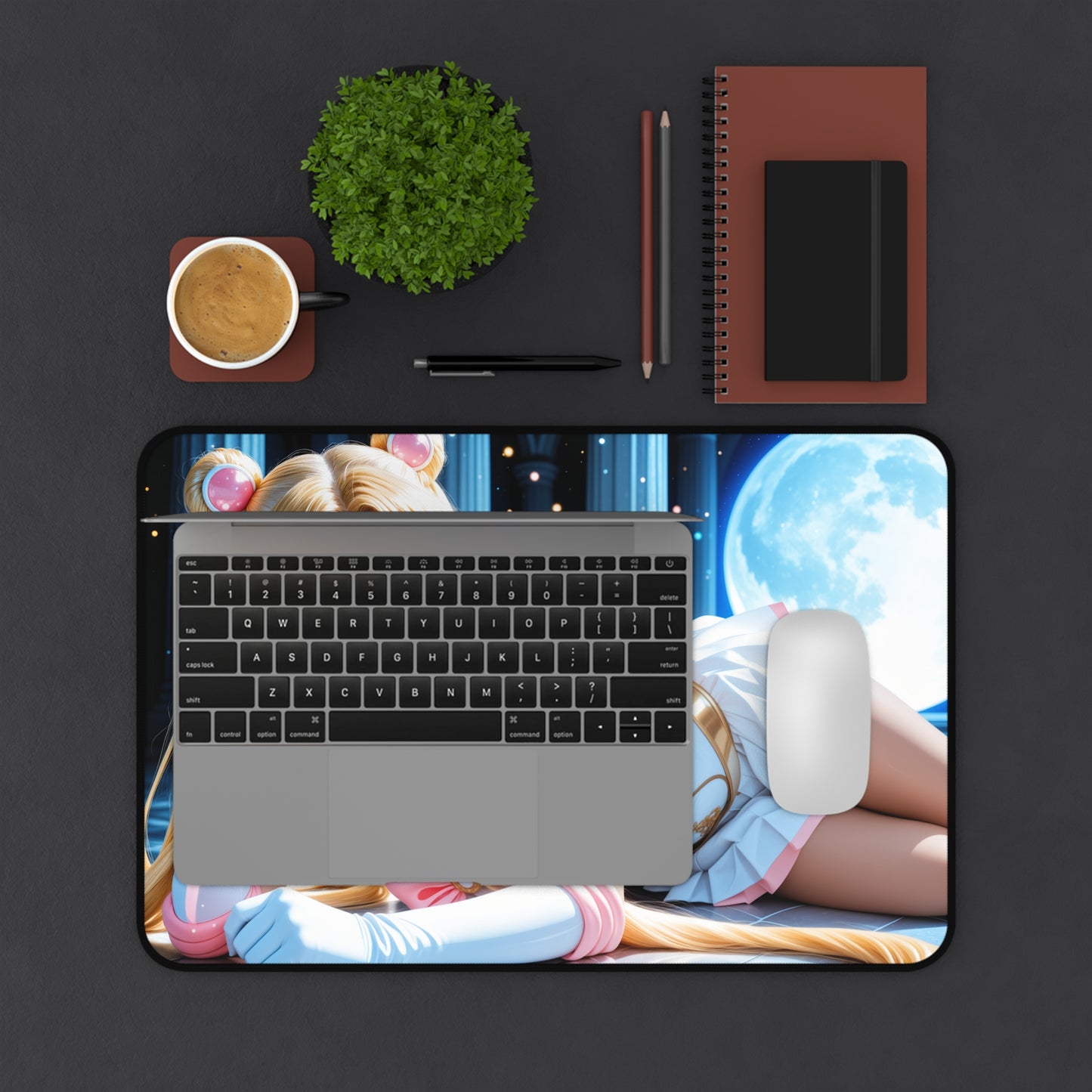 Килимок для столу Sailor Moon, килимок для миші з аніме, декор для столу Magic Girl Gamer