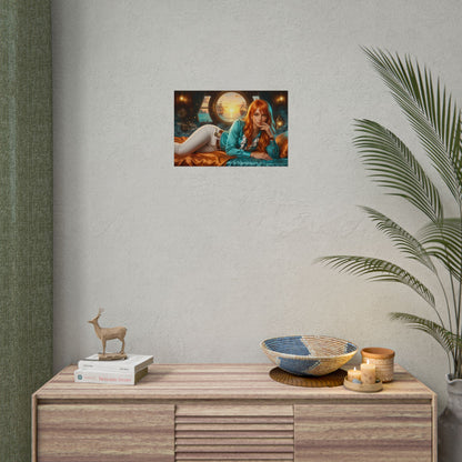 Nami One Piece Poster, Anime Art Print, Gaming Room Decor Poster